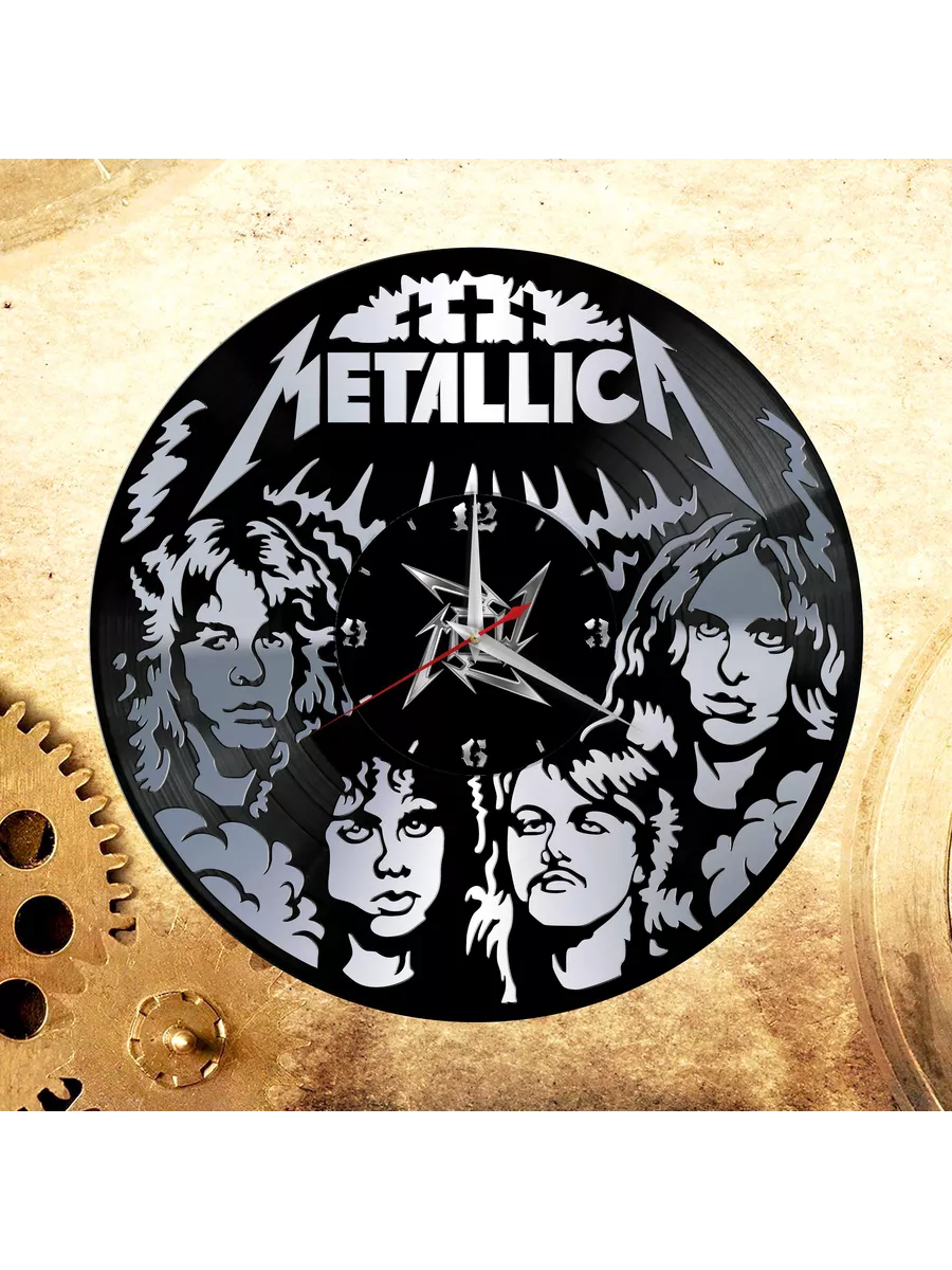 Настенные часы с группой Metallica, Металлика