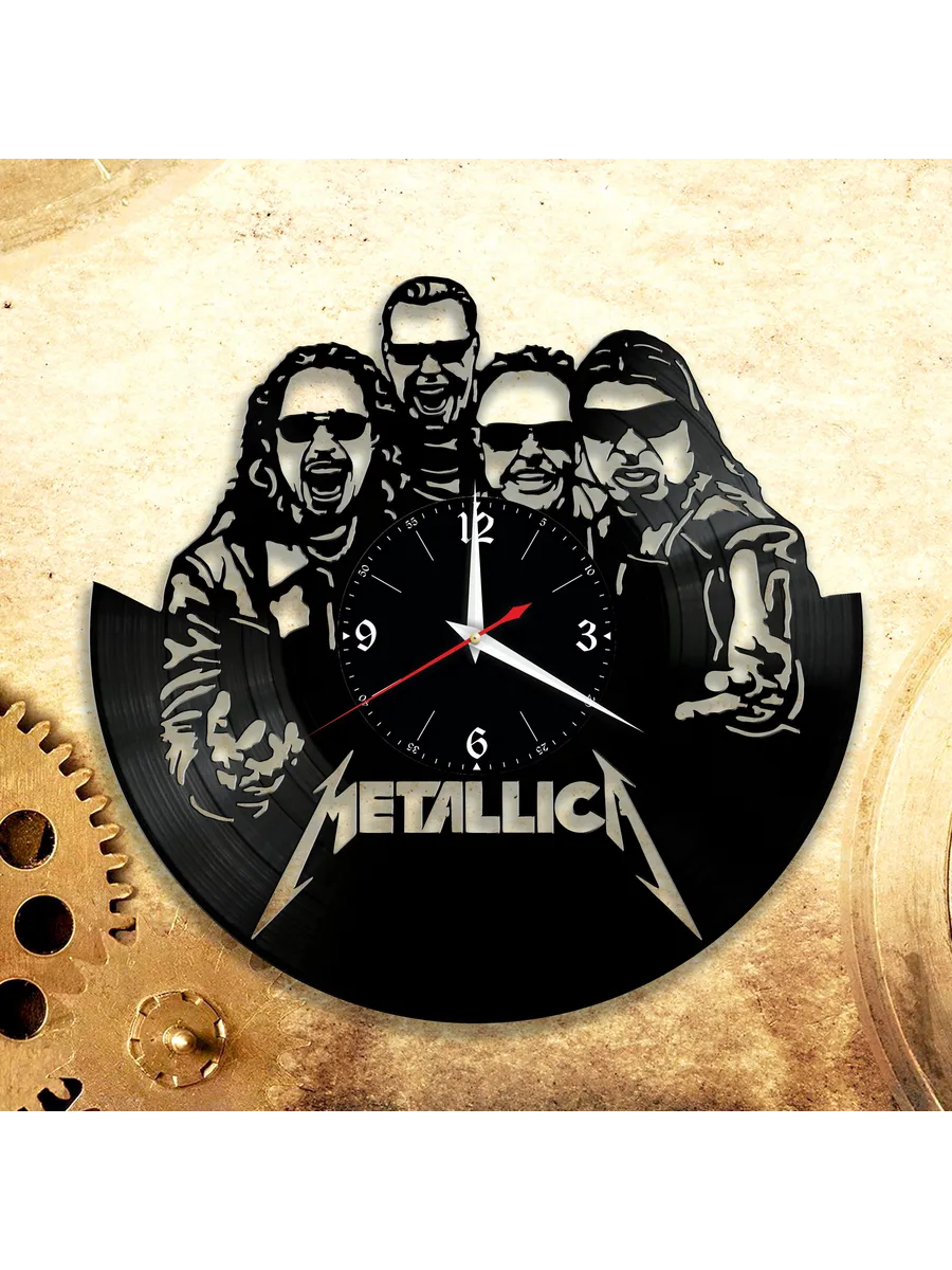 Настенные часы с группой Metallica, Металлика