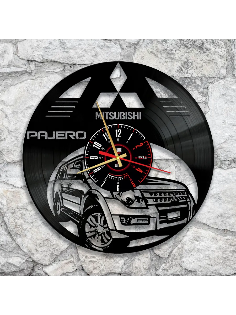Настенные часы с Mitsubishi Pajero, Мицубиси Паджеро