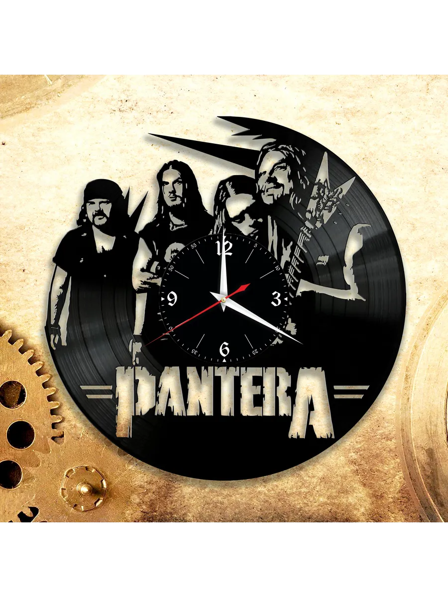 Настенные часы с группой Pantera, Пантера