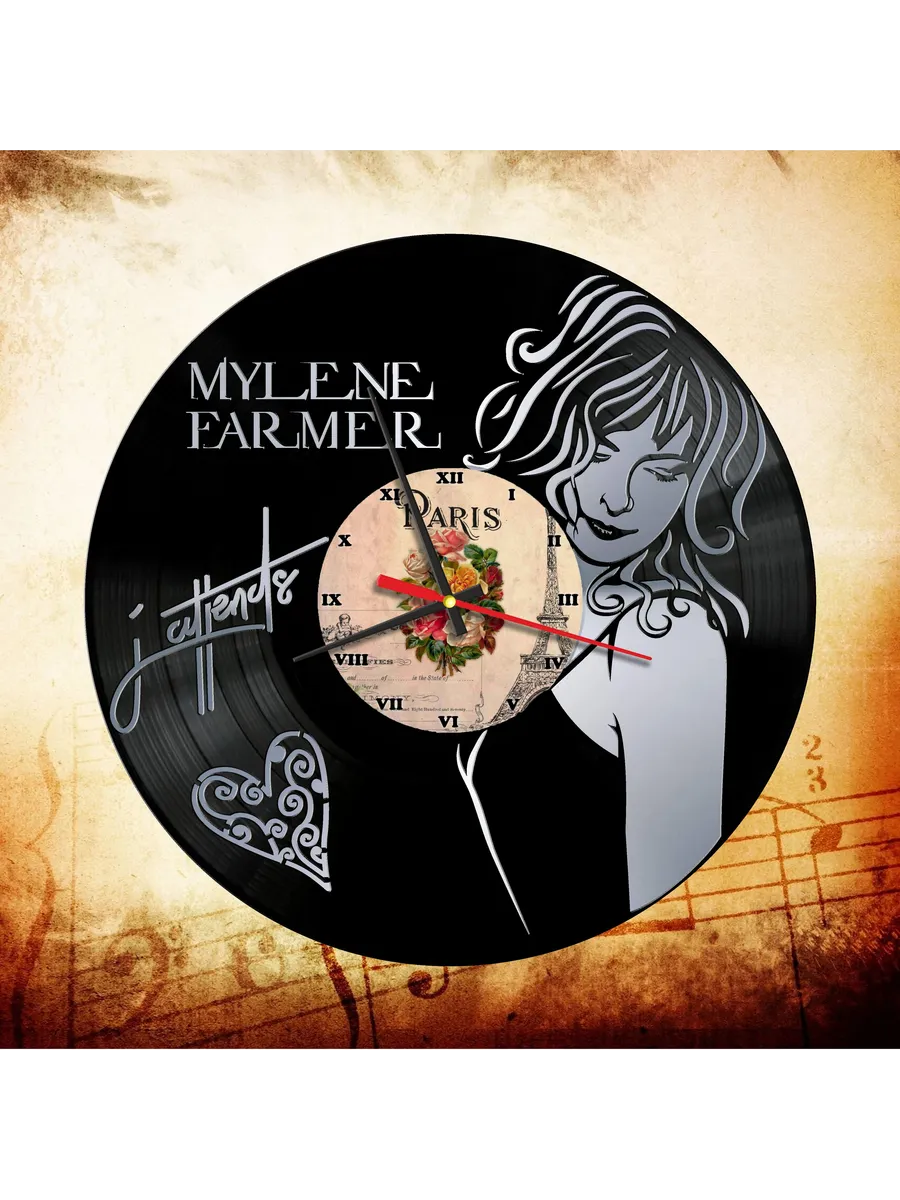 Настенные часы с Mylene Farmer, Милен Фармер