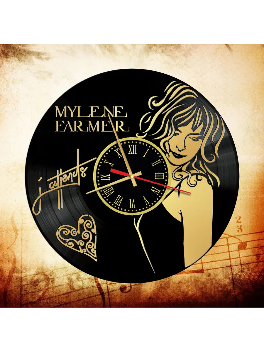 Настенные часы с Mylene Farmer, Милен Фармер