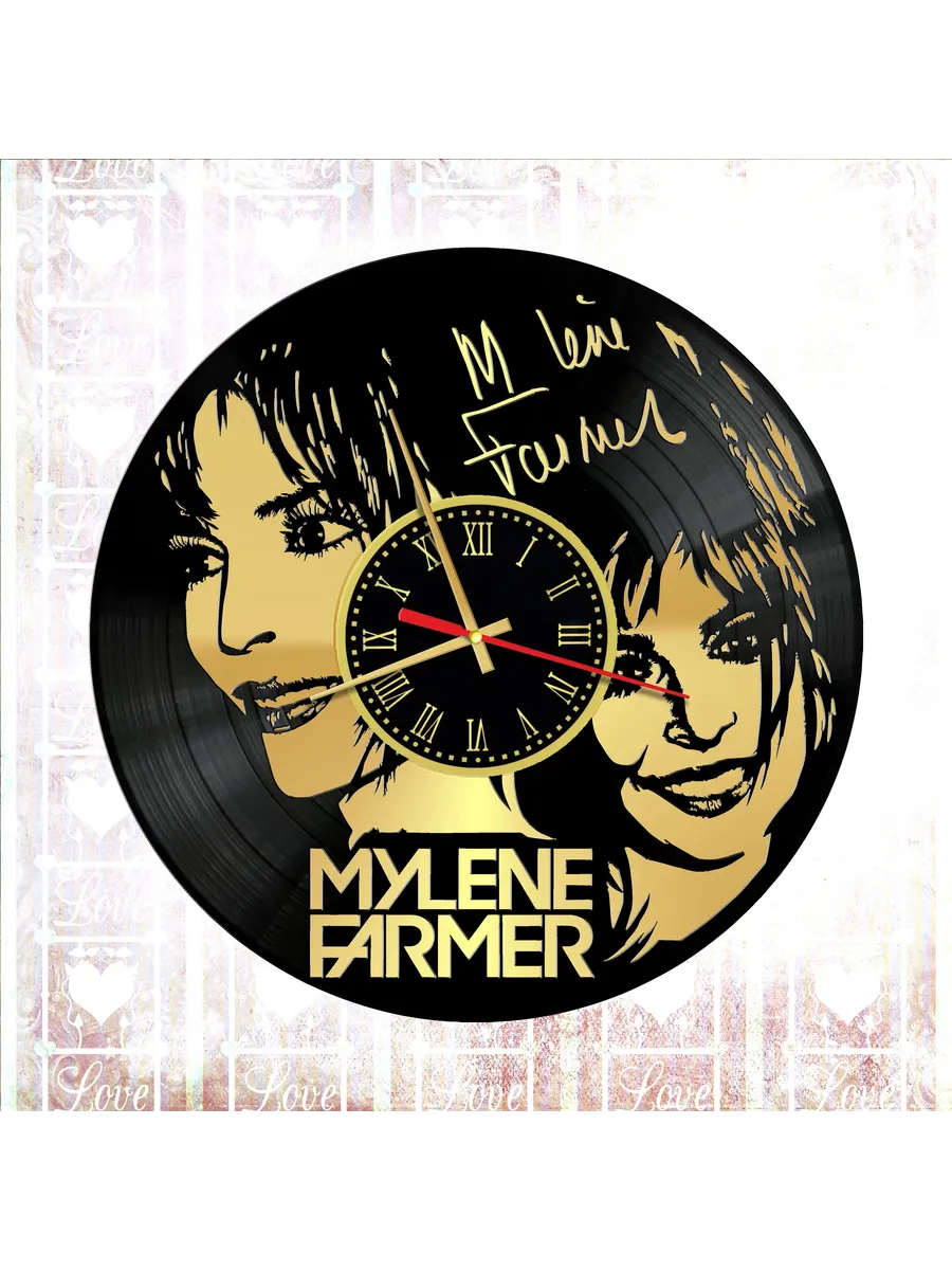 Настенные часы с Mylene Farmer, Милен Фармер