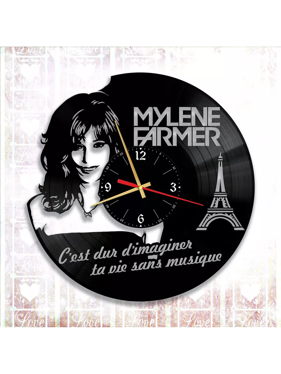 Настенные часы с Mylene Farmer, Милен Фармер