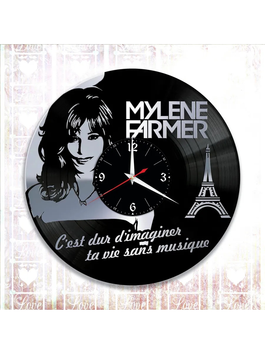 Настенные часы с Mylene Farmer, Милен Фармер