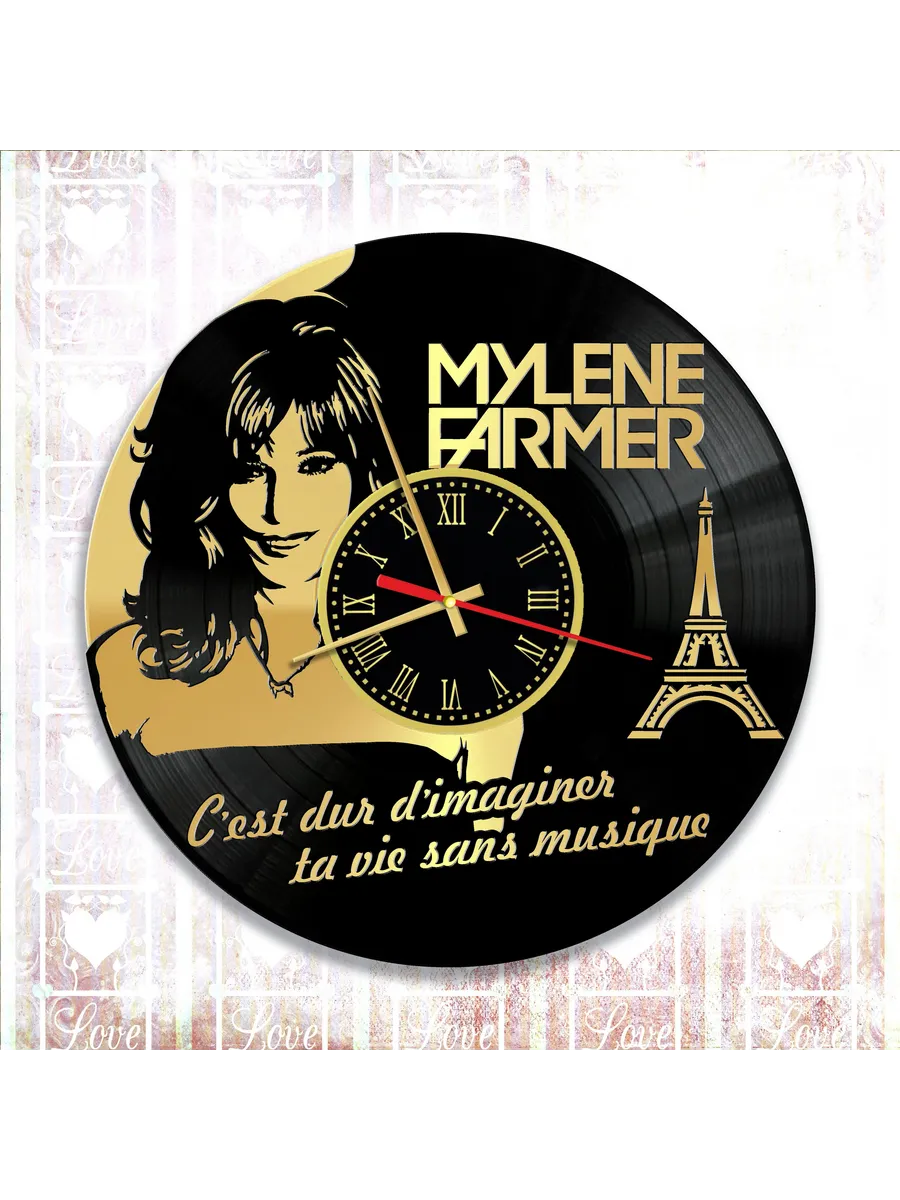 Настенные часы с Mylene Farmer, Милен Фармер