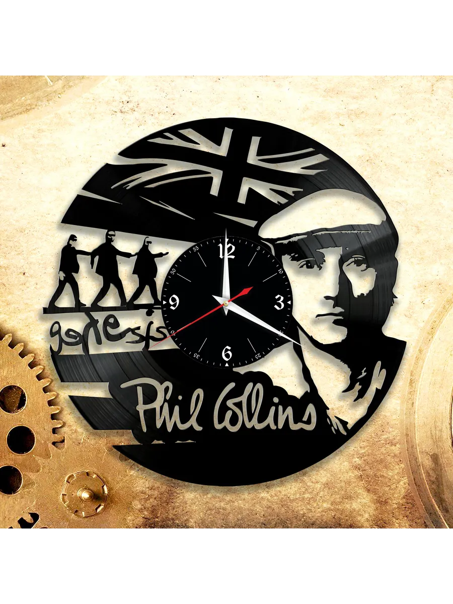 Настенные часы с изображением Фила Коллинза, Phil Collins