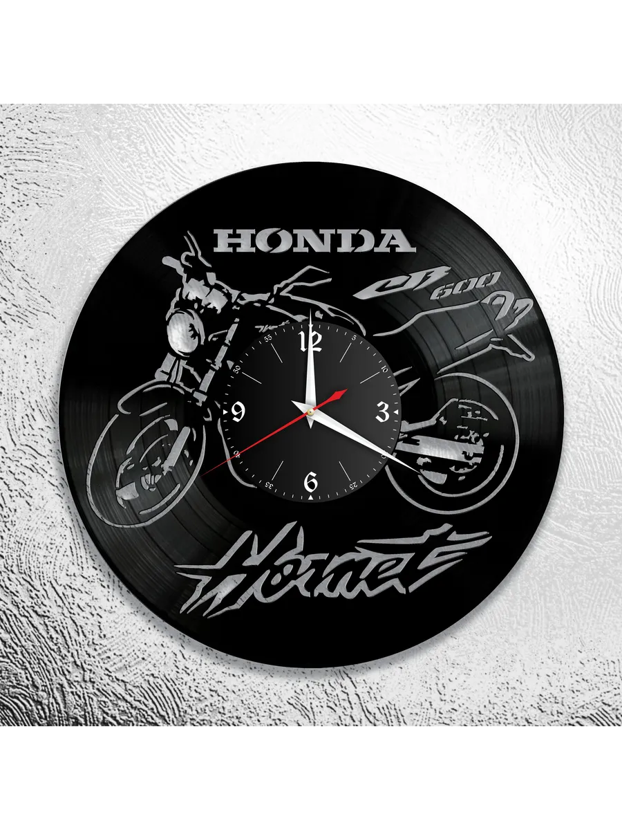 Настенные часы с изображением мотоцикла Honda CB600 Hornet