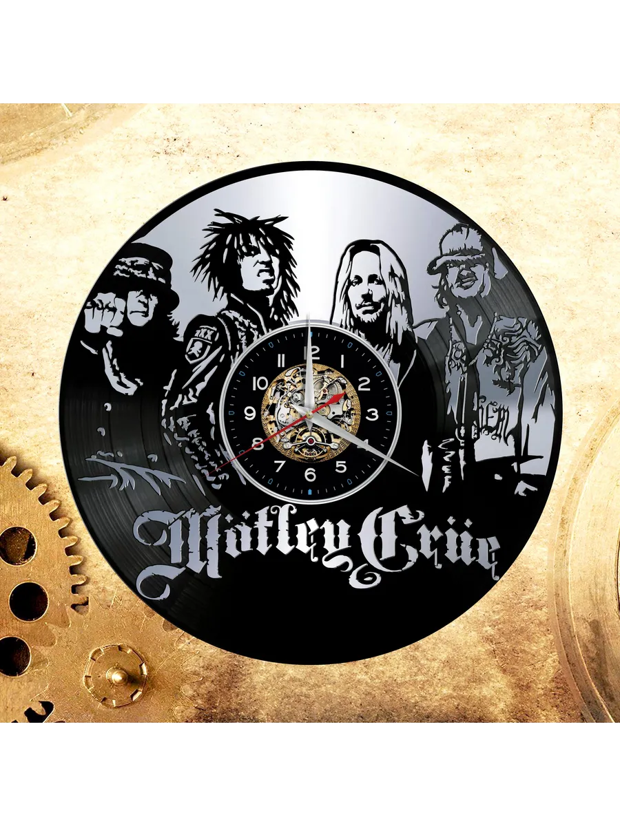 Настенные часы с группой Motley Crue, Мотли Крю
