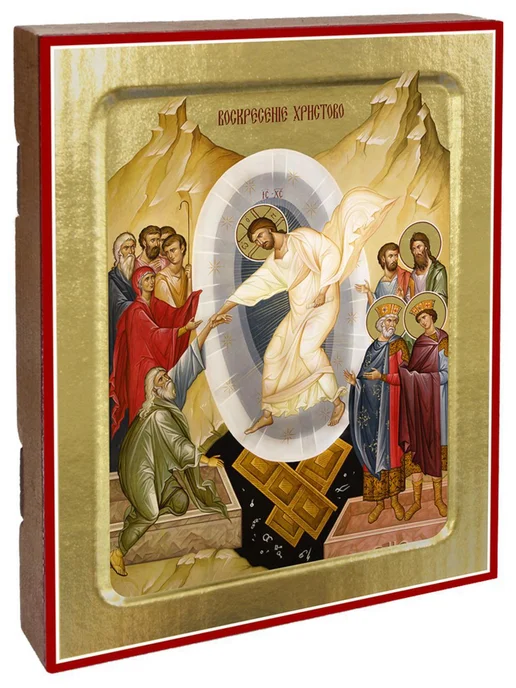 Синопсисъ Икона Воскресение Христово (на дереве) 125 х 160, 125x160, фото 2