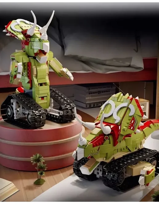 LEGO Конструктор Dinosaurs Динозавр-робот трансформер 870 дет, вариант, фото 7