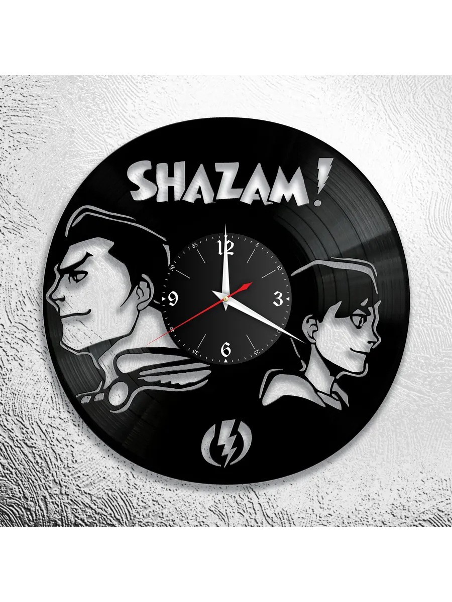 Настенные часы с изображением Shazam, Шазам