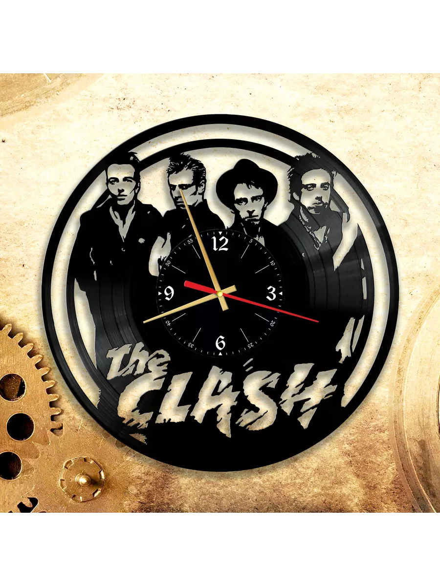 Настенные часы с группой The Clash, Клэш