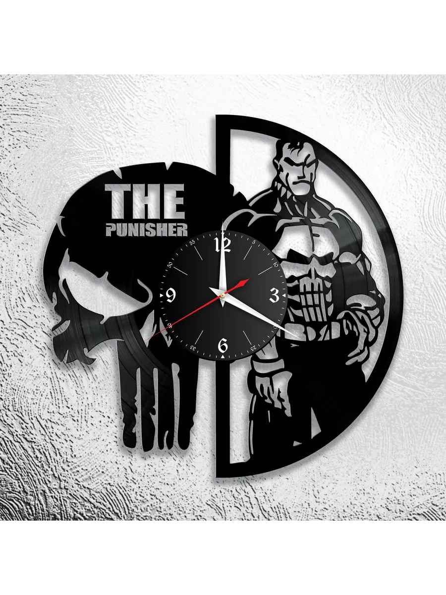 Настенные часы с персонажами The Punisher