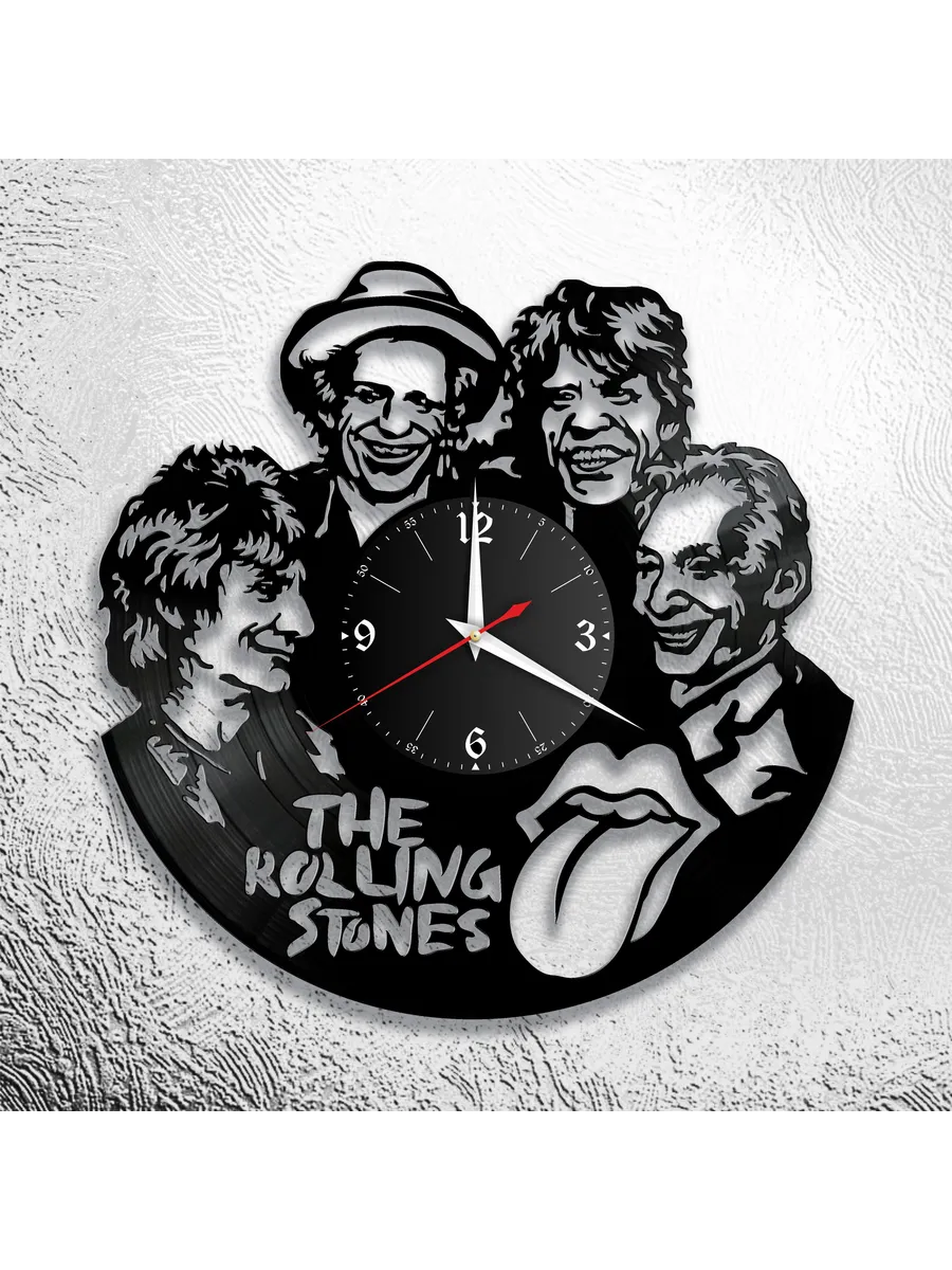 Настенные часы с группой Rolling Stones, Роллинг Стоунз