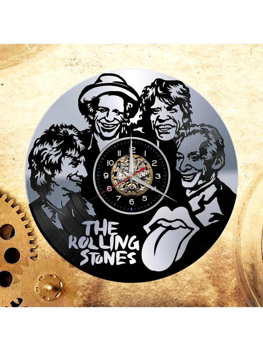 Настенные часы с группой Rolling Stones, Роллинг Стоунз