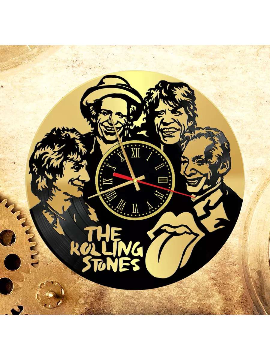 Настенные часы с группой Rolling Stones, Роллинг Стоунз