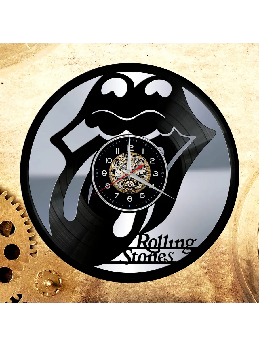Настенные часы с группой Rolling Stones, Роллинг Стоунз