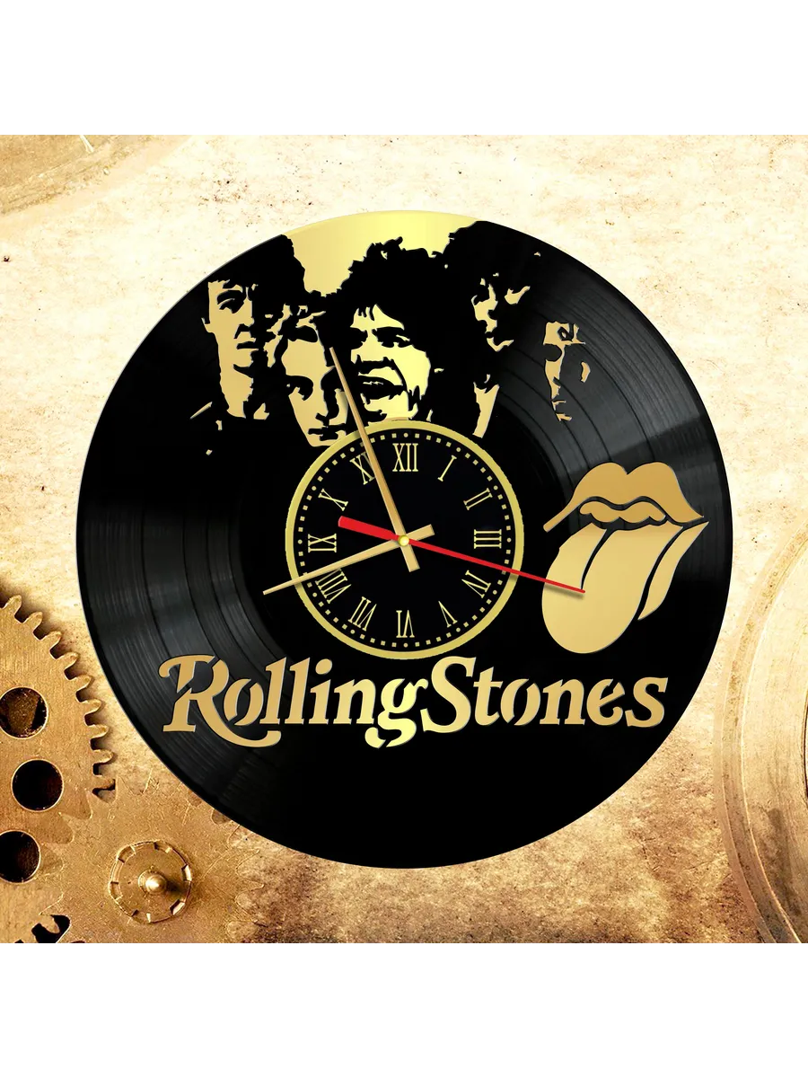 Настенные часы с группой Rolling Stones, Роллинг Стоунз