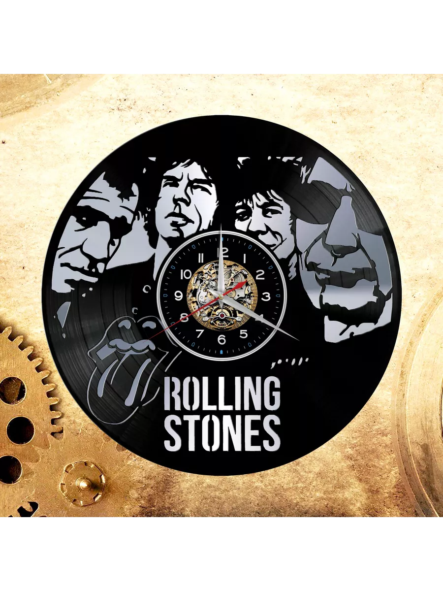 Настенные часы с группой Rolling Stones, Роллинг Стоунз
