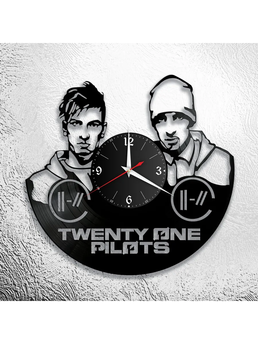 Настенные часы с дуэтом Twenty One Pilots