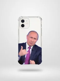 Смешной чехол на iPhone 11 с мемами путин