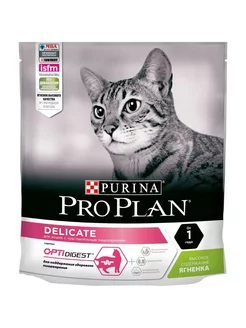 Корм ProPlan для кошек ягненок 400г х8шт