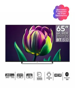 Телевизор TDTV65CS06U BK (SmartTV, UltraHD, Frameless) Topdevice 265100035 купить за 40 011 ₽ в интернет-магазине Wildberries