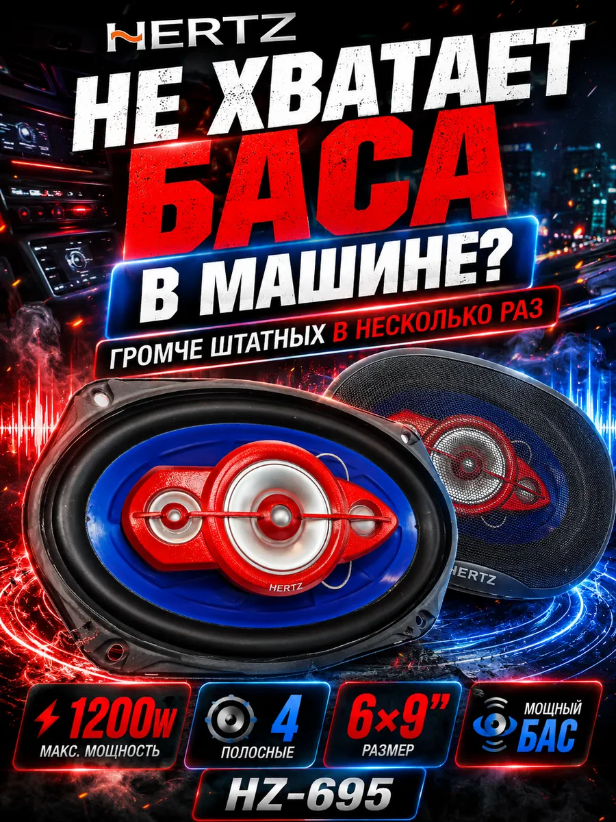 Динамики автомобильные овалы в машину