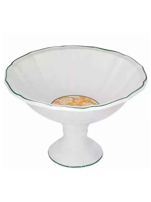 lenardi Фруктовница конфетница на ножке Адонис, фарфор 30,5х19 см, 30.5x19 см, фото 2