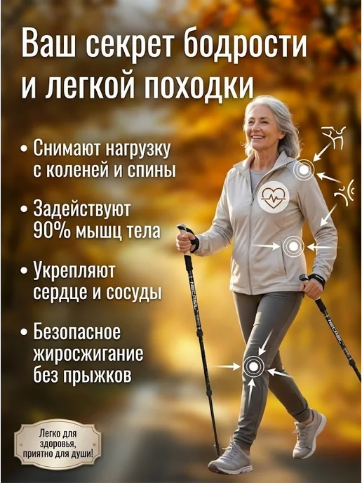 MigMax Палки треккинговые для скандинавской ходьбы в чехле, черный, фото 2