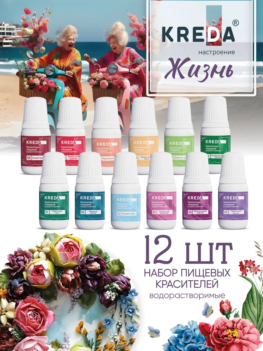 Набор красителей пищевых...