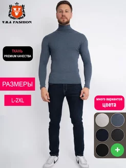 Водолазка мужская с горлом и длинным рукавом V.H.A Fashion 265218186 купить за 522 ₽ в интернет-магазине Wildberries