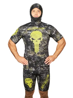 Майка SKULL TACTICAL CAMO 2.5 мм, шлем короткие рукава