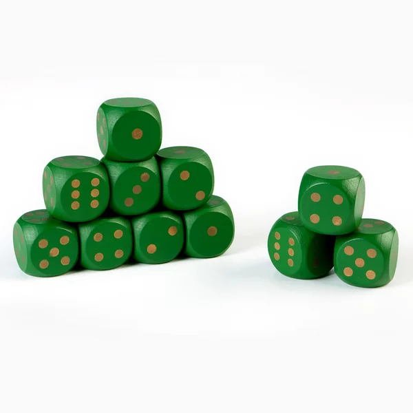 Кости игральные, деревянные, набор 30 шт, 3х3 см