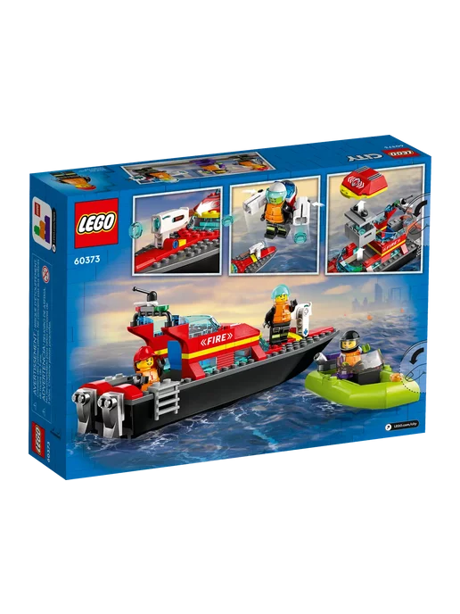 LEGO City Пожарно-спасательный катер 60373, красный, фото 7