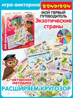 Настольная игра головоломка для детей Экзотические страны