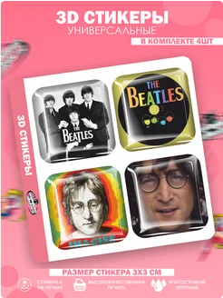 3D стикеры наклейки на телефон The Beatles Джон Леннон