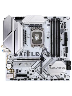 Материнская плата BATTLE-AX B760M-WHITE WIFI V20 LGA1700 Int Colorful 265283476 купить за 13 098 ₽ в интернет-магазине Wildberries