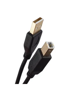 Кабель USB A - USB B 1.8м ПВХ GoPower 265296088 купить за 272 ₽ в интернет-магазине Wildberries