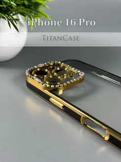 Чехол на iphone 16 pro силиконовый со стразами TitanCase 265388014 купить за 412 ₽ в интернет-магазине Wildberries