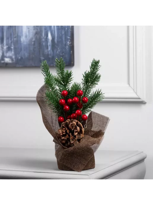 ProMarket2 Фигура светодиодная «Елочка и ягоды» 25 x19 x7 см, 25x19, фото 2