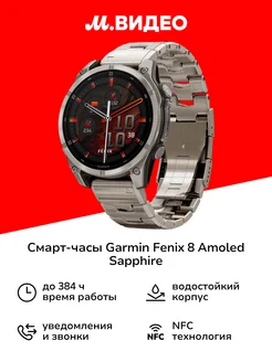 Смарт-часы Fenix 8 AMOLED Sapphire 47мм серый