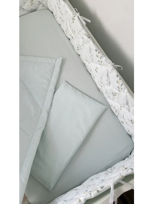 Sommeil Бортики в кроватку для новорожденного, зеленый, фото 3