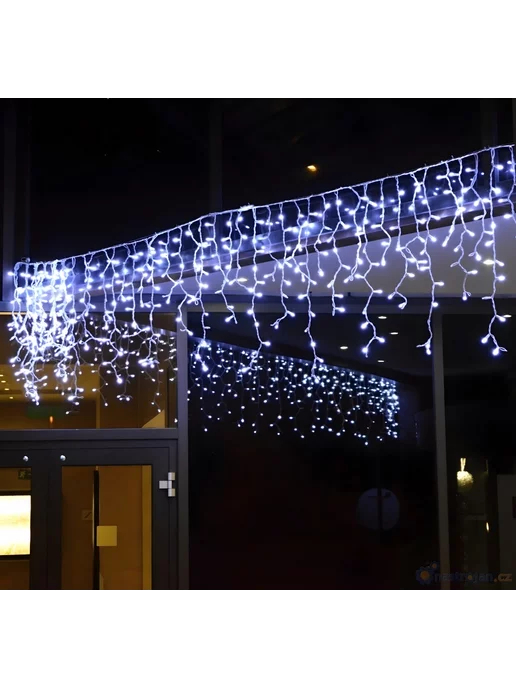 DIRUIMING Гирлянда уличная бахрома 50м, LED, IP44, холодный белый, 50 м, фото 8