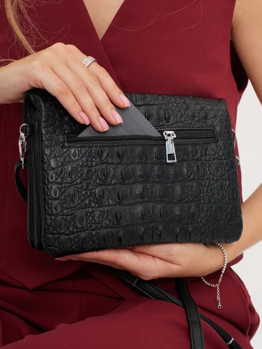 Bolder Bags Сумка через плечо маленькая кросс-боди клатч, черный, фото 7