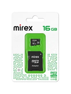 Карта памяти 16 GB Сlass 10 с адаптером micro sd SDHC