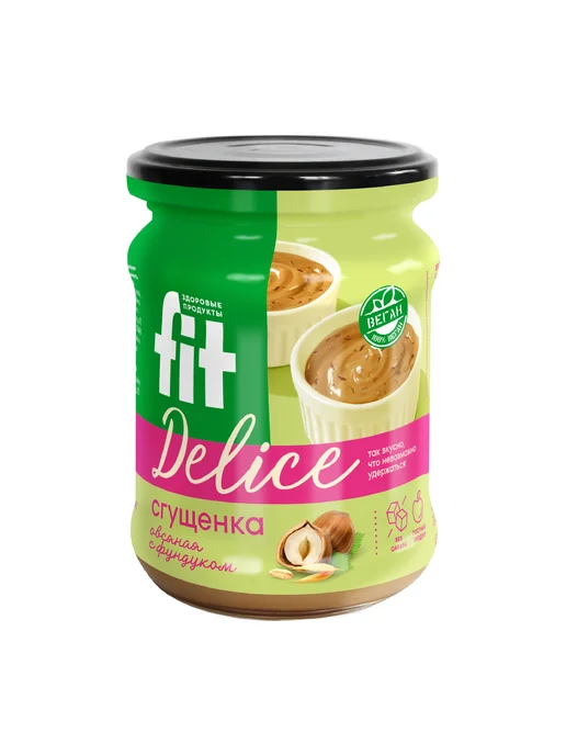 Fitparad Крем-десерт "Овсяная сгущенка с фундуком" банка 270 гр, 270 г, фото 6