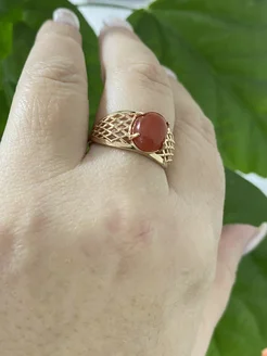 Кольцо с агатом 383384286 купить за 557 ₽ в интернет‑магазине Wildberries