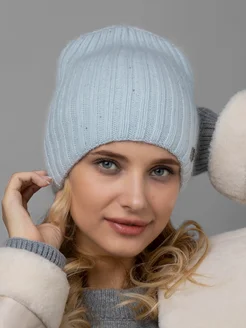 Шапка бини с пайетками блестящая весенняя ангора Dika Knit Premium 265593518 купить за 1 158 ₽ в интернет-магазине Wildberries